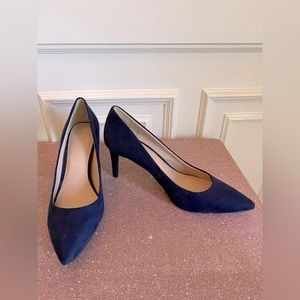 Kelly & Katie Blue Suede Feel Size 8 Heels